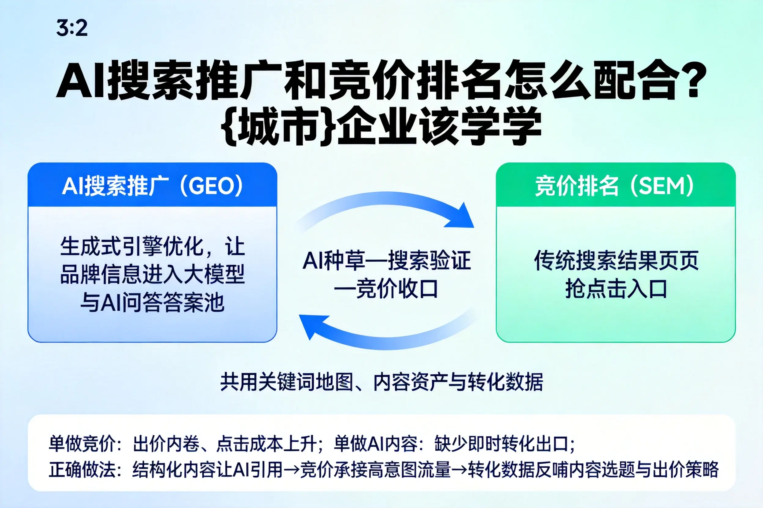 AI搜索推广和竞价排名怎么配合？茂名企业该学学
