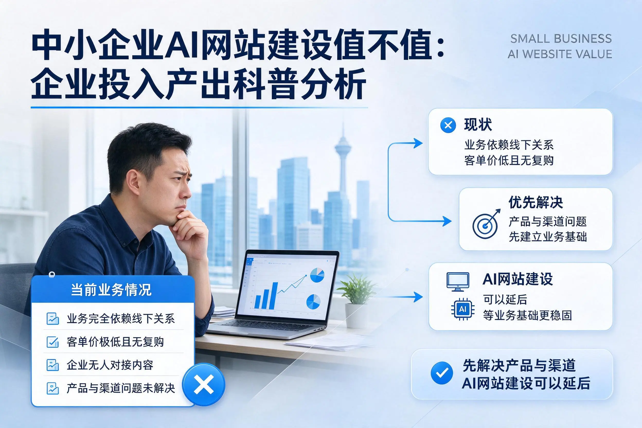 中小企业AI网站建设值不值:茂名企业投入产出科普分析