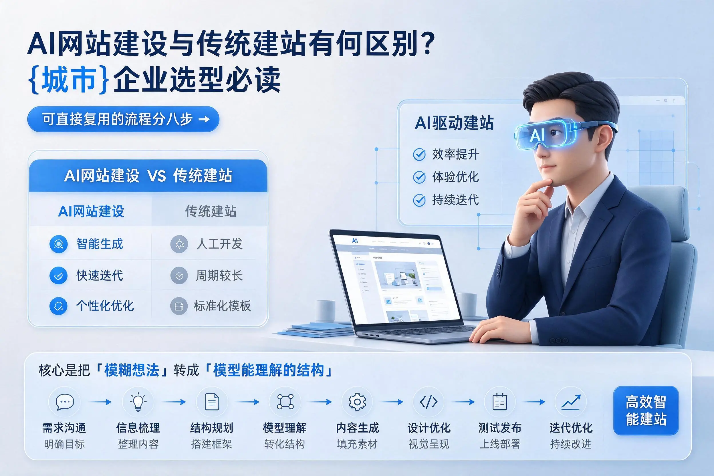 AI网站建设与传统建站有何区别？茂名企业选型必读