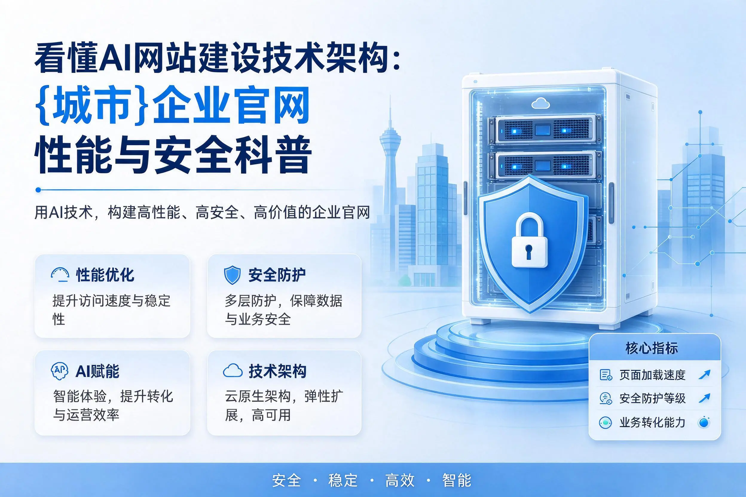 看懂AI网站建设技术架构：茂名企业官网性能与安全科普