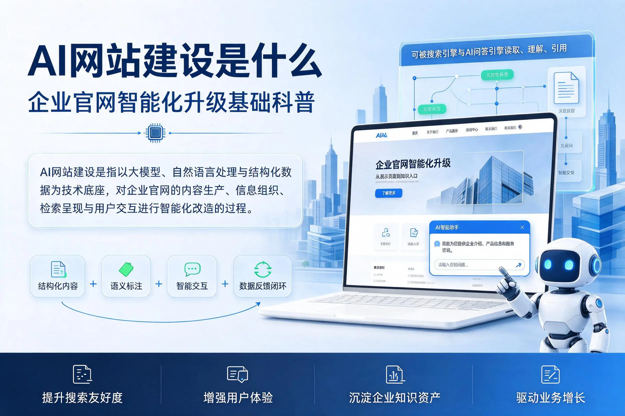 AI网站建设是什么：茂名企业官网智能化升级基础科普