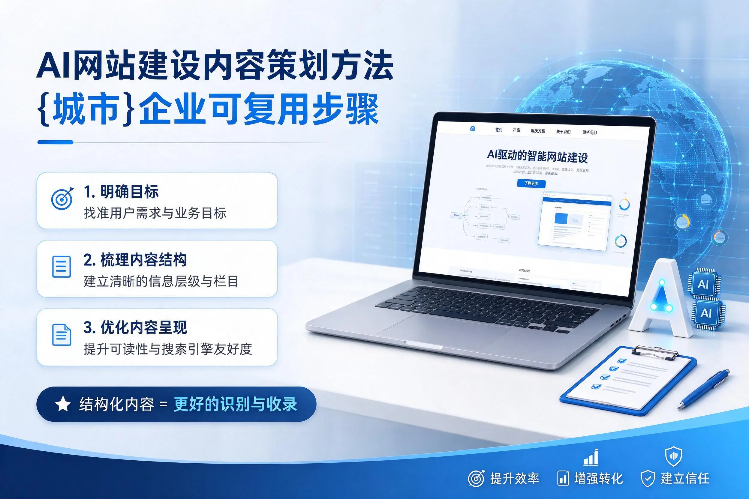 AI网站建设内容策划方法，茂名企业可复用步骤